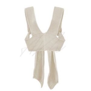 Ivory knit versatile top
